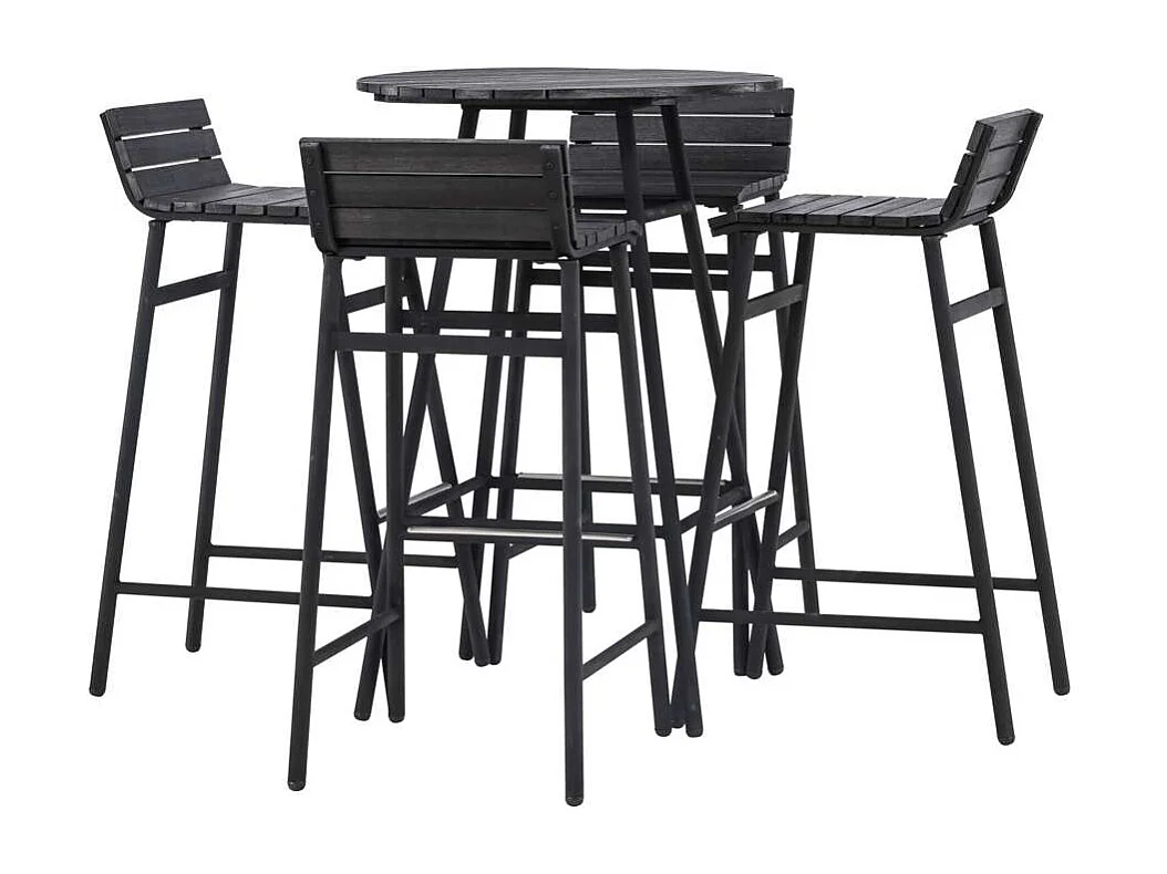 Mexico ensemble de salon 5 parties noir.