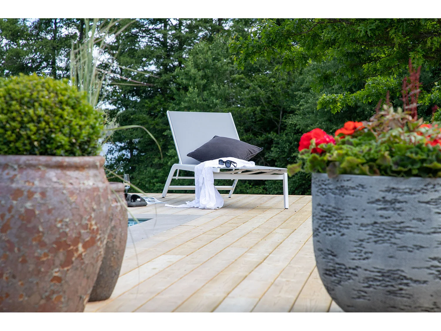 Ramos Chaise longue, blanc.