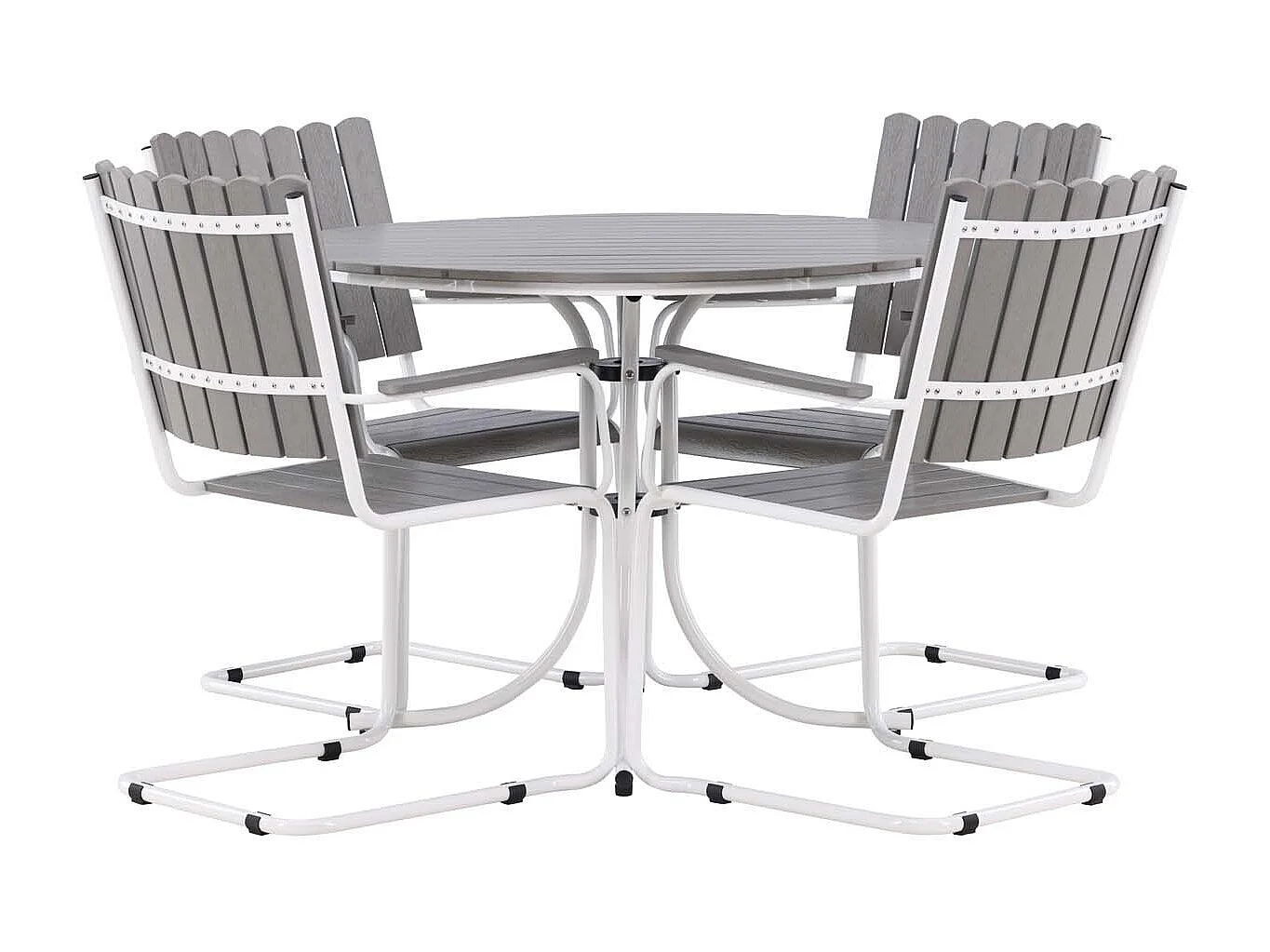 Holmsund loungeset 5 delen grijs.