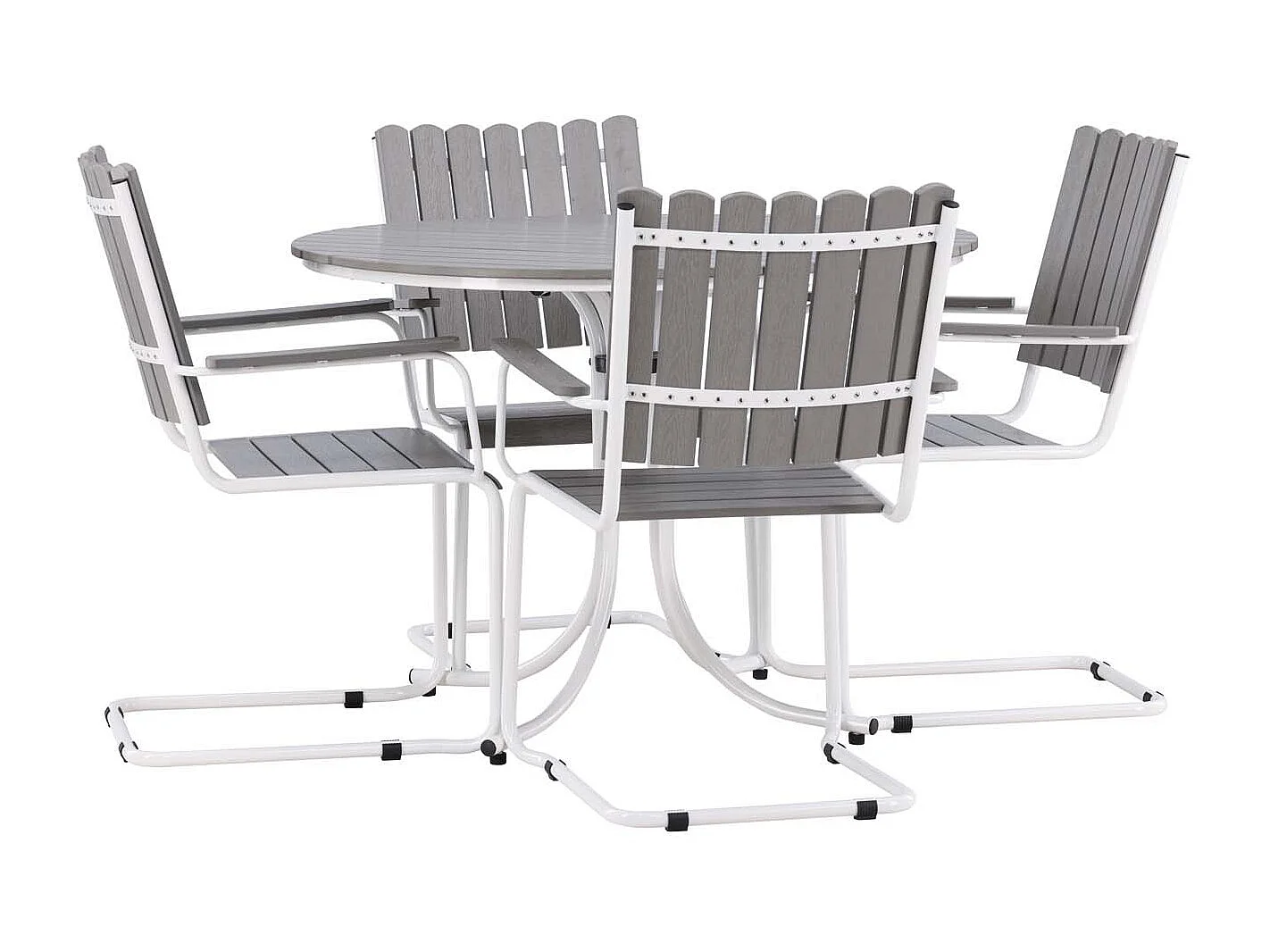 Holmsund loungeset 5 delen grijs.