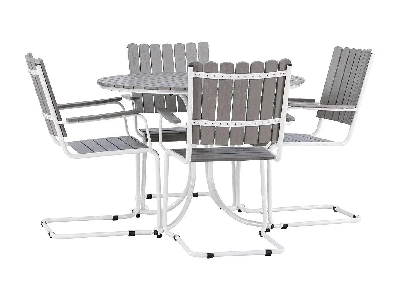 Holmsund loungeset 5 delen grijs.