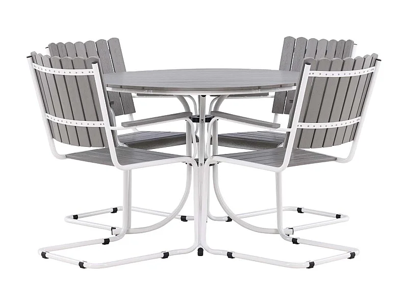 Holmsund loungeset 5 delen grijs.