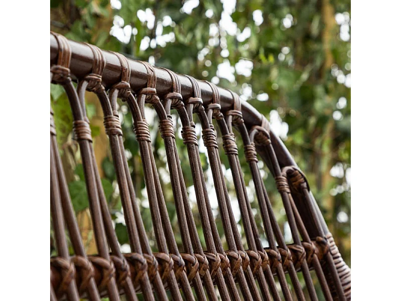 Nella tuinbank met tuinkussen zwart.