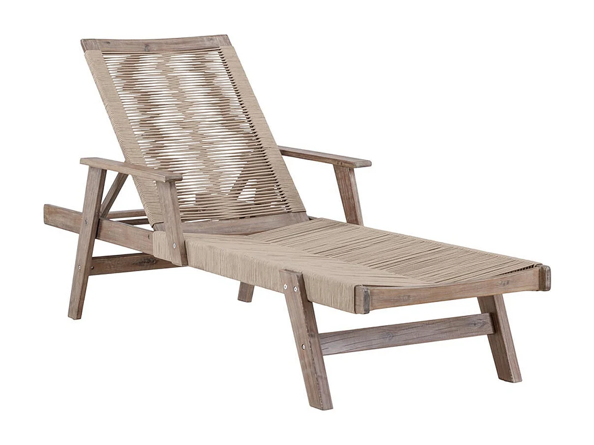 Chaise Longue en Bois "Little John" 115cm Marron