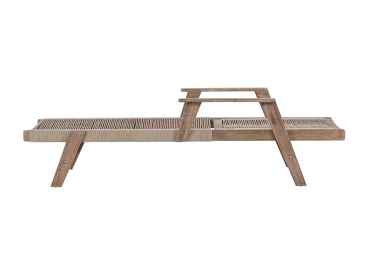 Chaise Longue en Bois "Little John" 115cm Marron