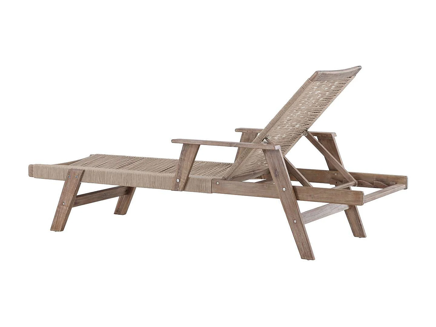 Chaise Longue en Bois "Little John" 115cm Marron