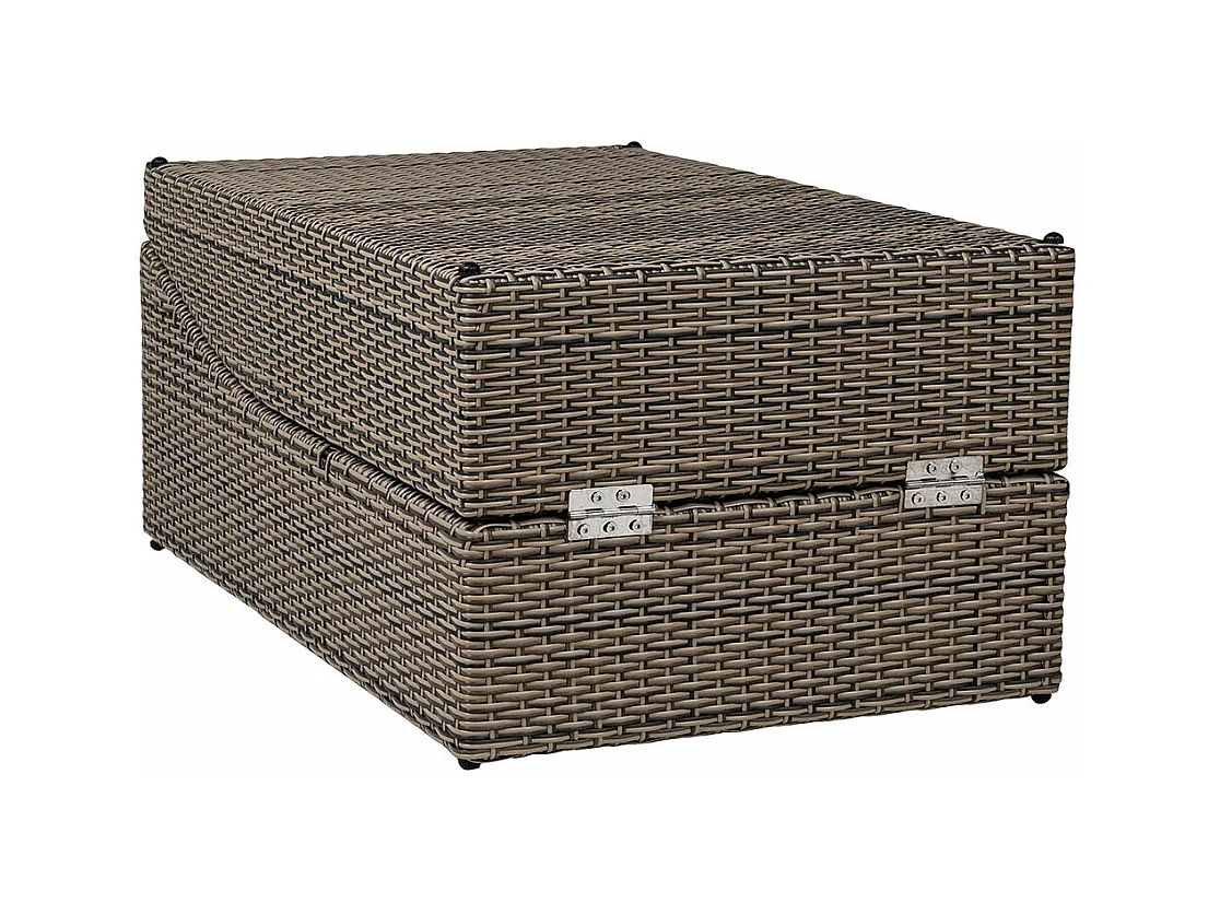 Split ligstoel incl. kussenkubu,zwart.