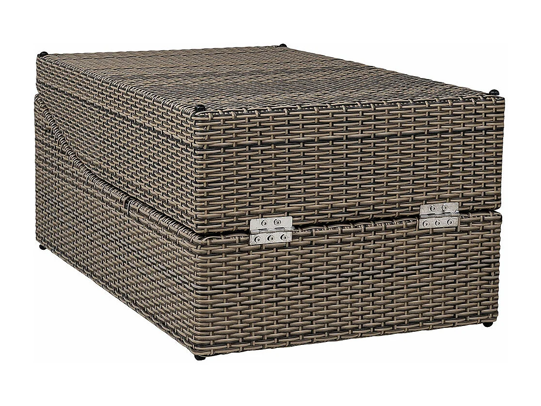 Split ligstoel incl. kussenkubu,zwart.