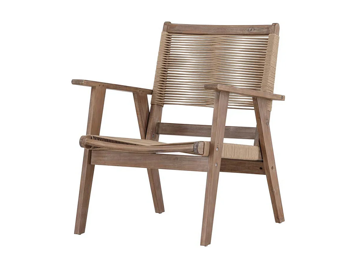 Fauteuil de Jardin en Bois "Peter" 88cm Marron