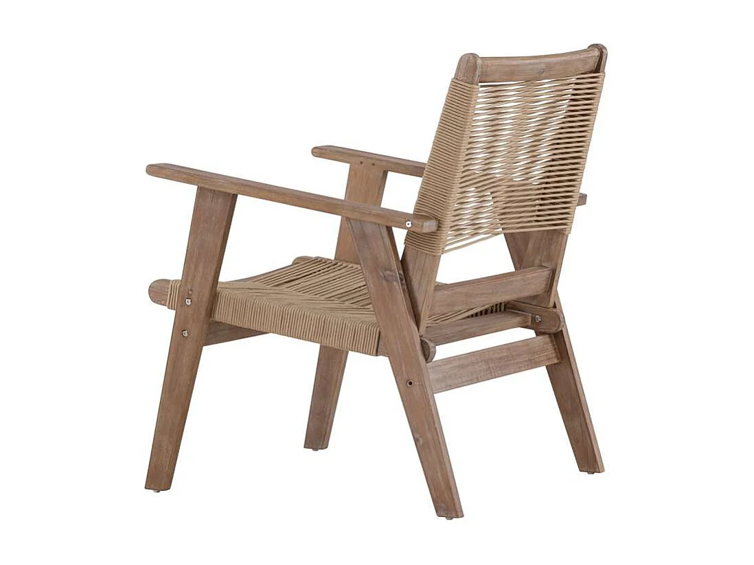Fauteuil de Jardin en Bois "Peter" 88cm Marron