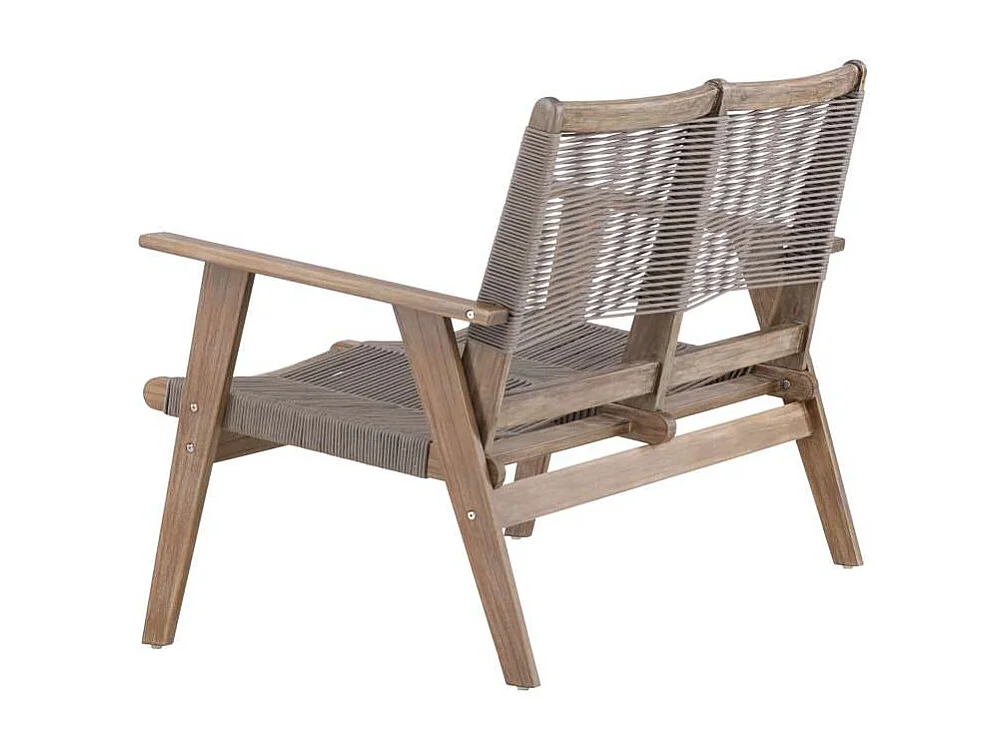 Canapé de Jardin 2 Places "Little John" 120cm Marron