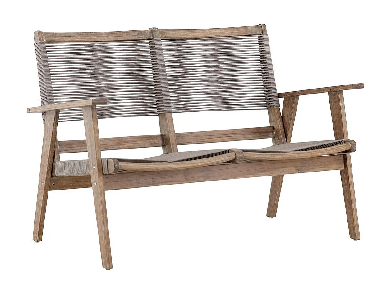 Canapé de Jardin 2 Places "Little John" 120cm Marron