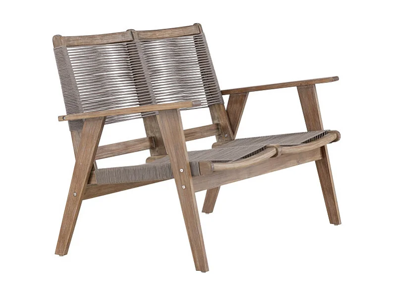 Canapé de Jardin 2 Places "Little John" 120cm Marron