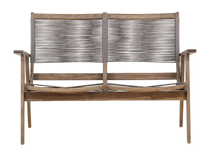 Canapé de Jardin 2 Places "Little John" 120cm Marron