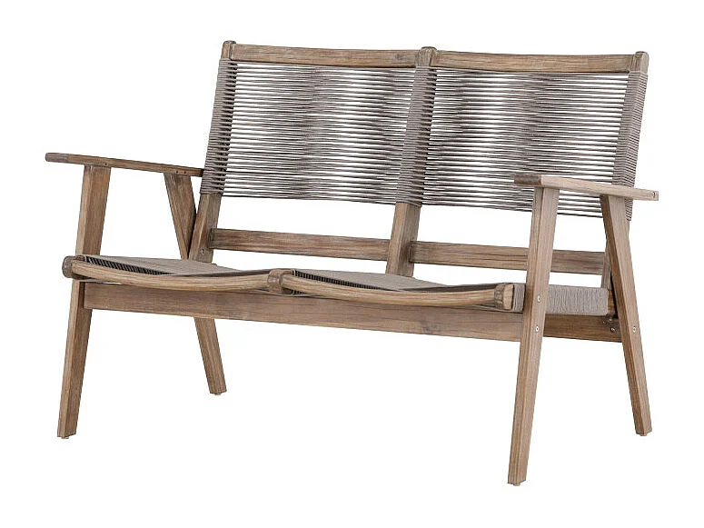 Canapé de Jardin 2 Places "Little John" 120cm Marron