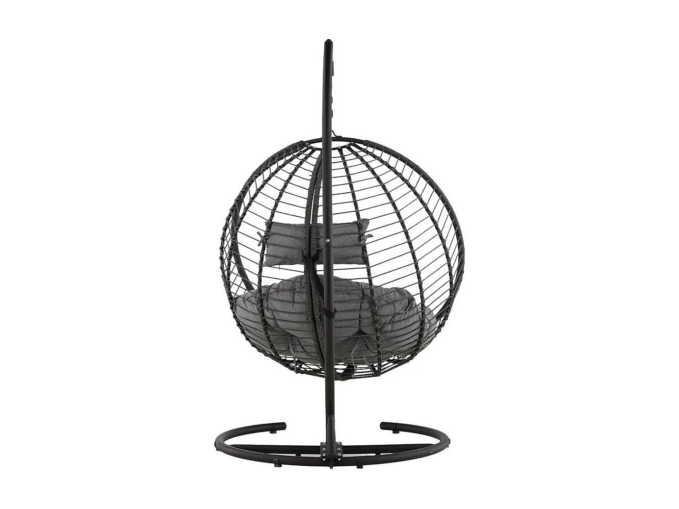 Fauteuil Suspendu "Bacolod" 205cm Noir & Gris