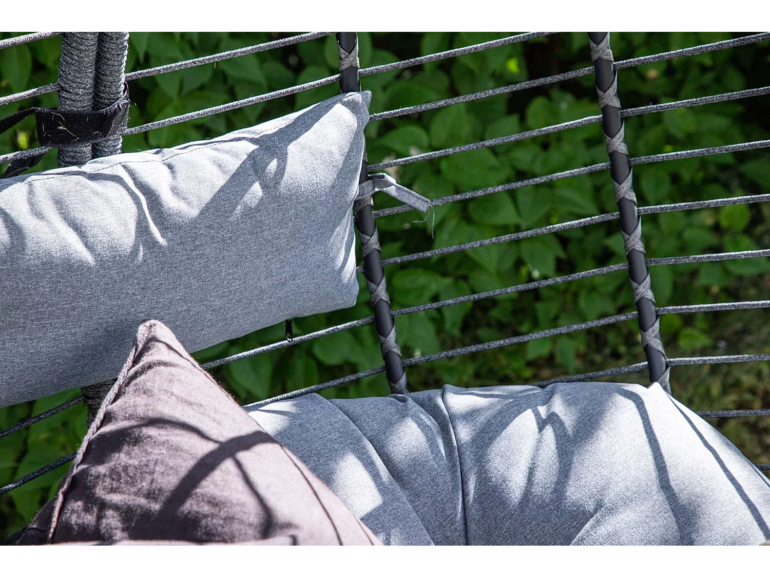 Fauteuil Suspendu "Bacolod" 205cm Noir & Gris