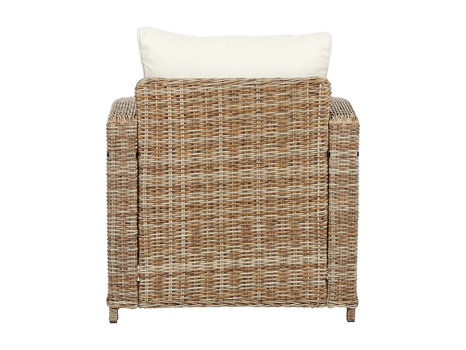 Gram fauteuil tuin model 1, incl. kussen, naturel en off white.