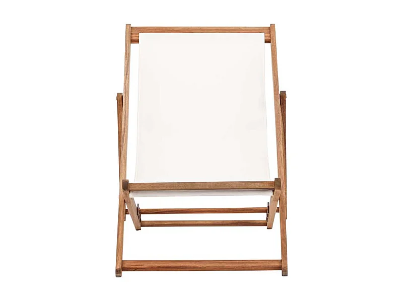 Chilienne en Bois "Peachy" 105cm Naturel & Beige