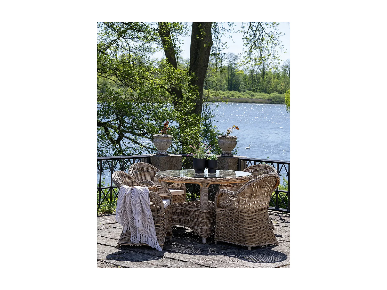 Chaise de jardin LARISA en rotin