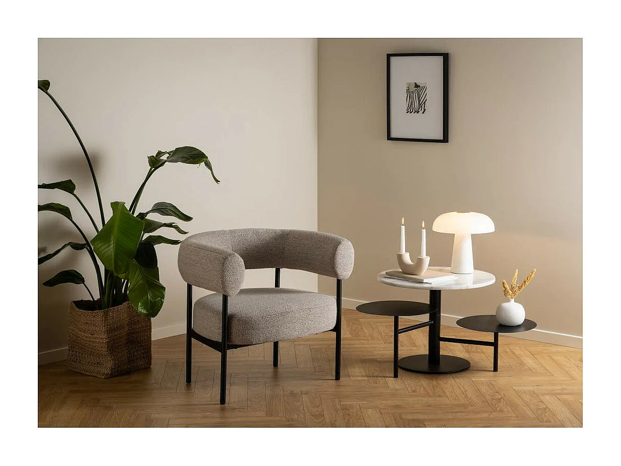 Oaksy fauteuilbeige.