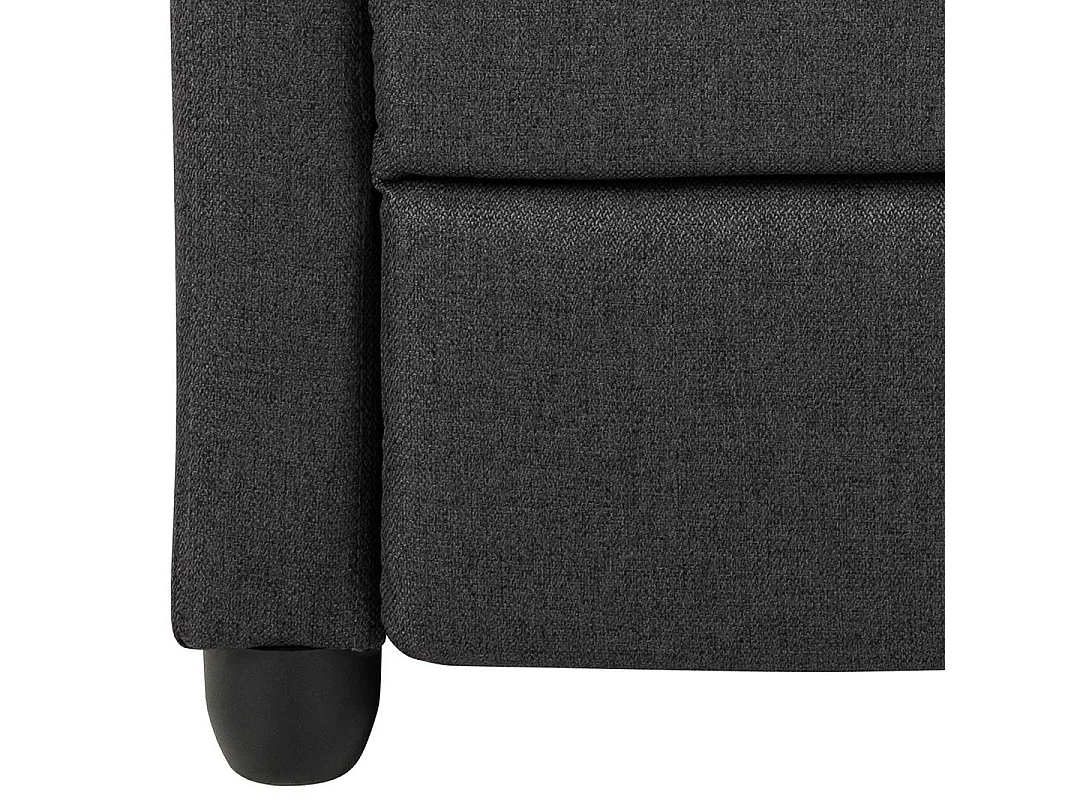 Soma fauteuil recliner met zak, push-functie grijs.