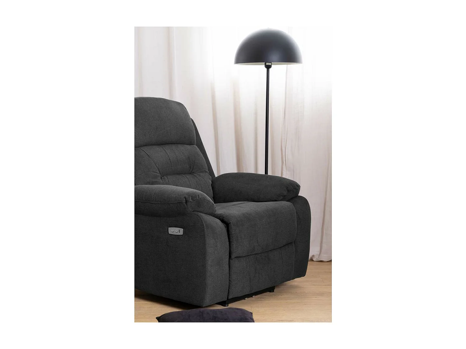 Vansbro Sessel recliner elektrisch grau.