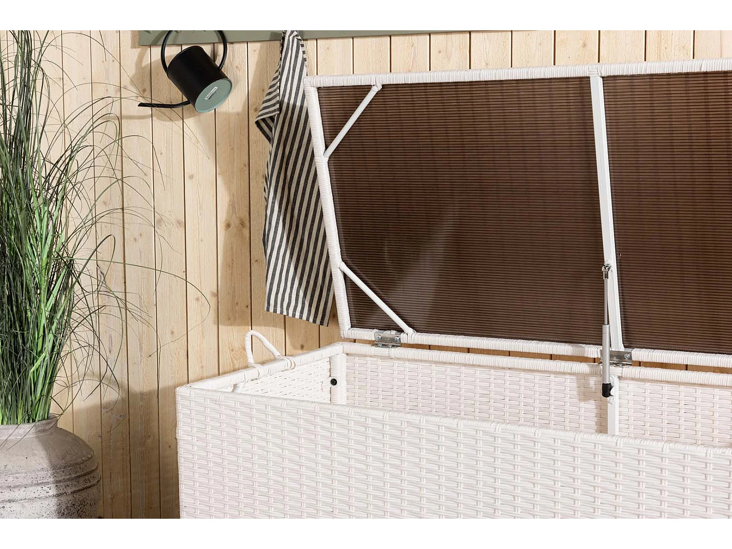 Coffre de Jardin "London" 130cm Blanc