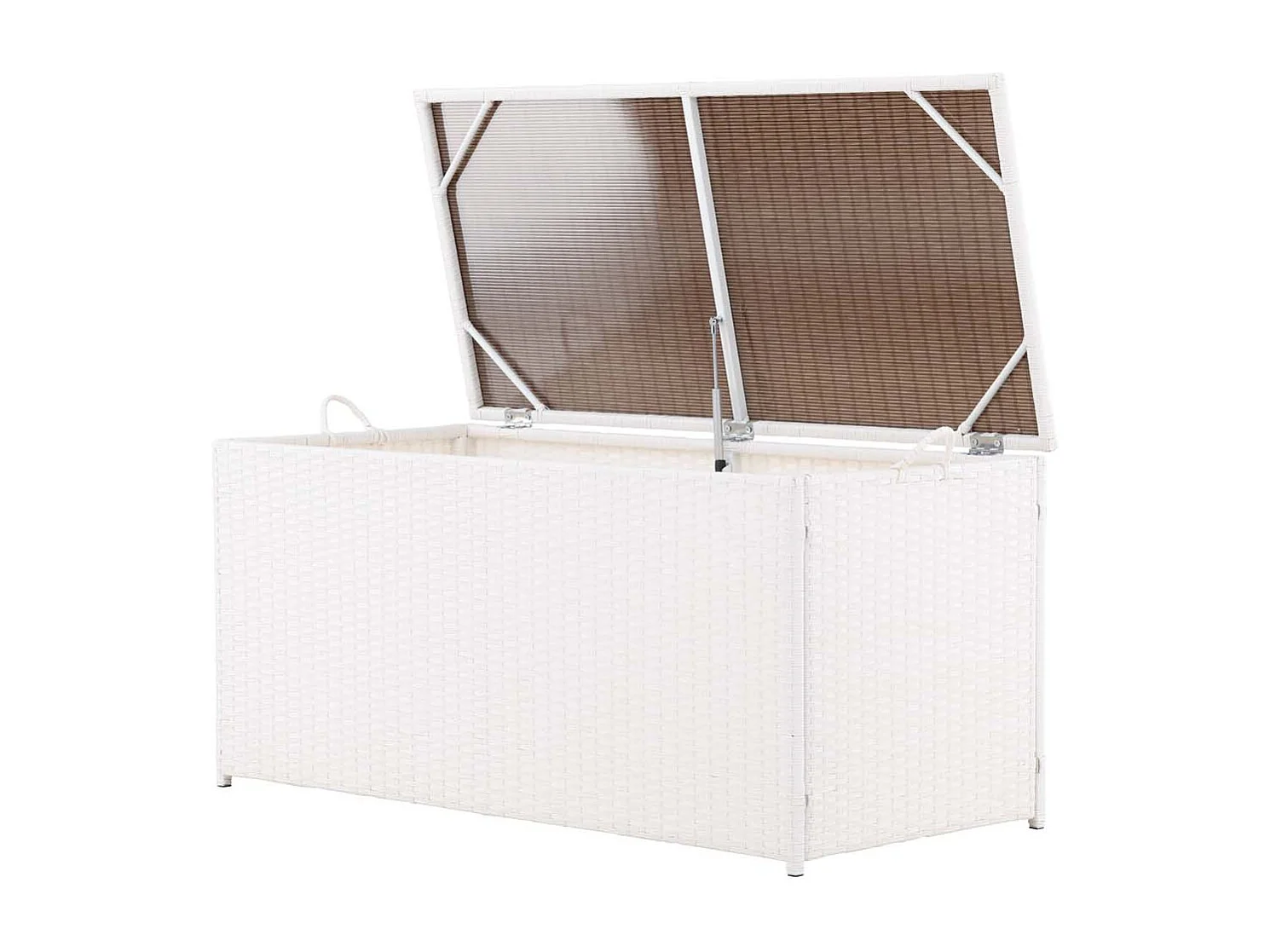 Coffre de Jardin "London" 130cm Blanc