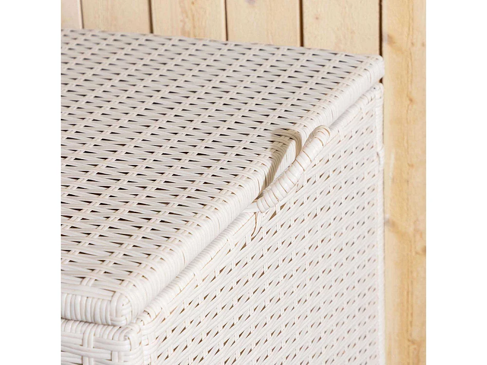 Coffre de Jardin "London" 130cm Blanc