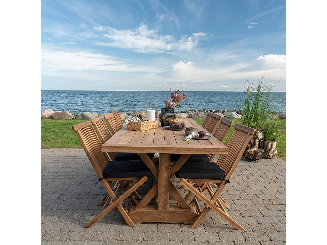 Volos table de jardin teck.