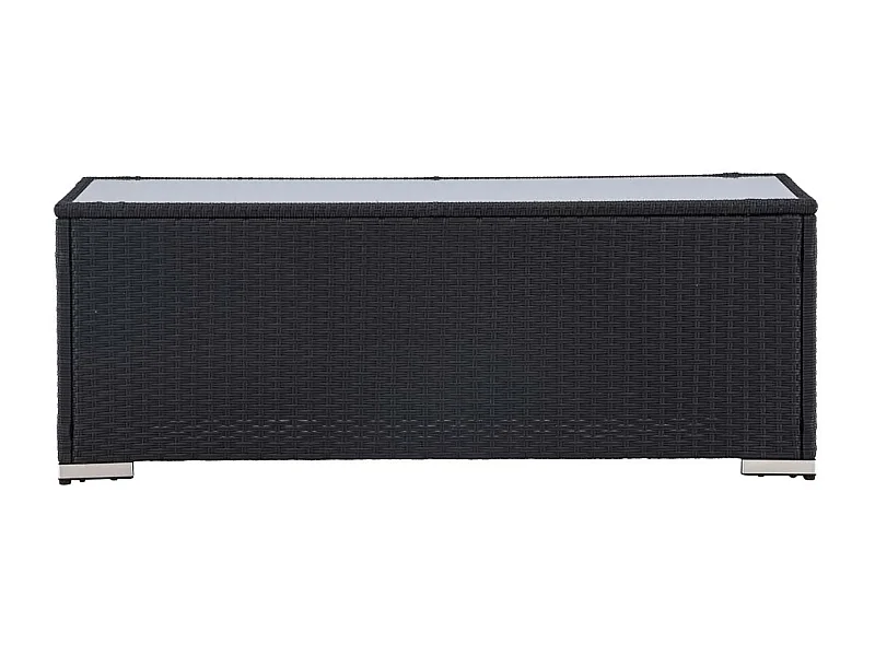 London Gartentisch 50x120cm schwarz.