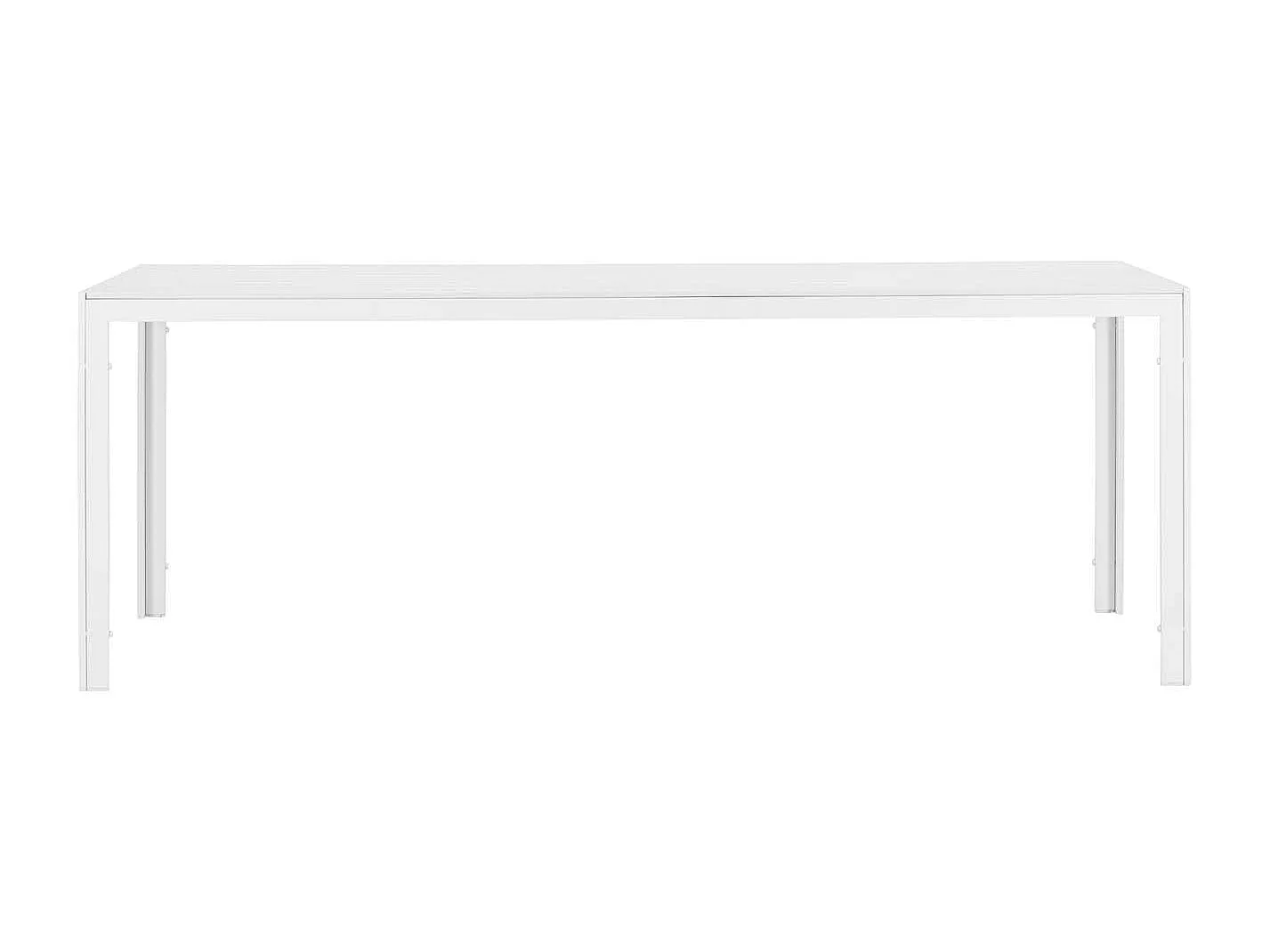 Break tuintafel 90x205cm wit.
