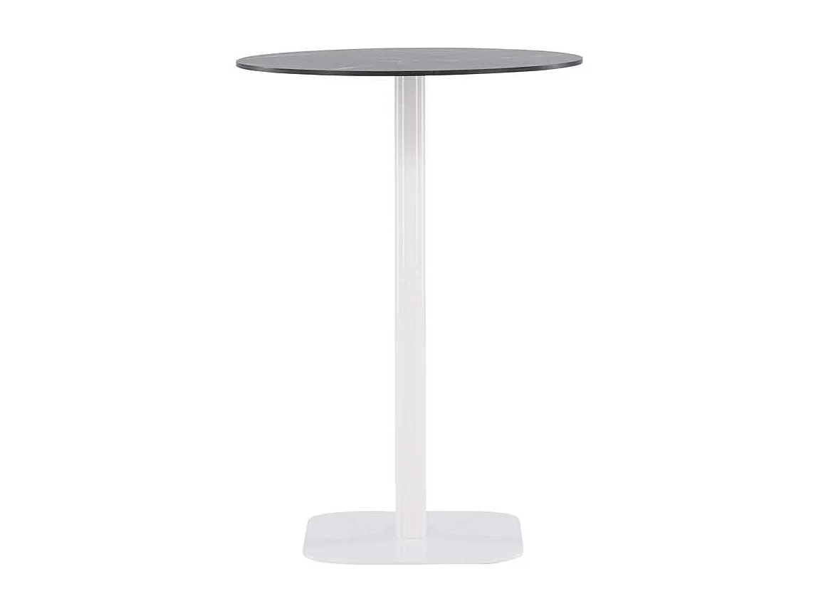 Milano Gartentisch Bartisch Ø70 weiß.
