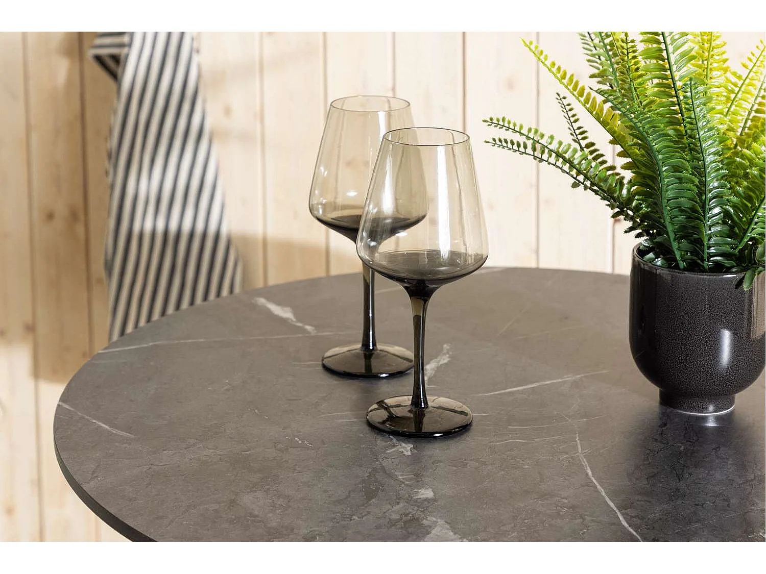 Milano tuintafel bartafel Ø70 wit.