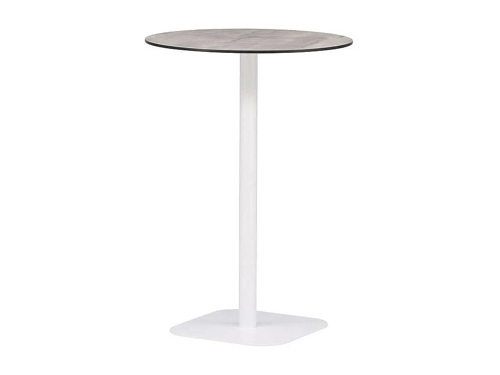Milano tuintafel bartafel Ø70 wit.