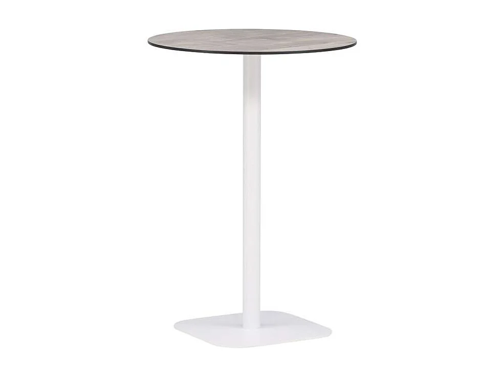 Milano tuintafel bartafel Ø70 wit.