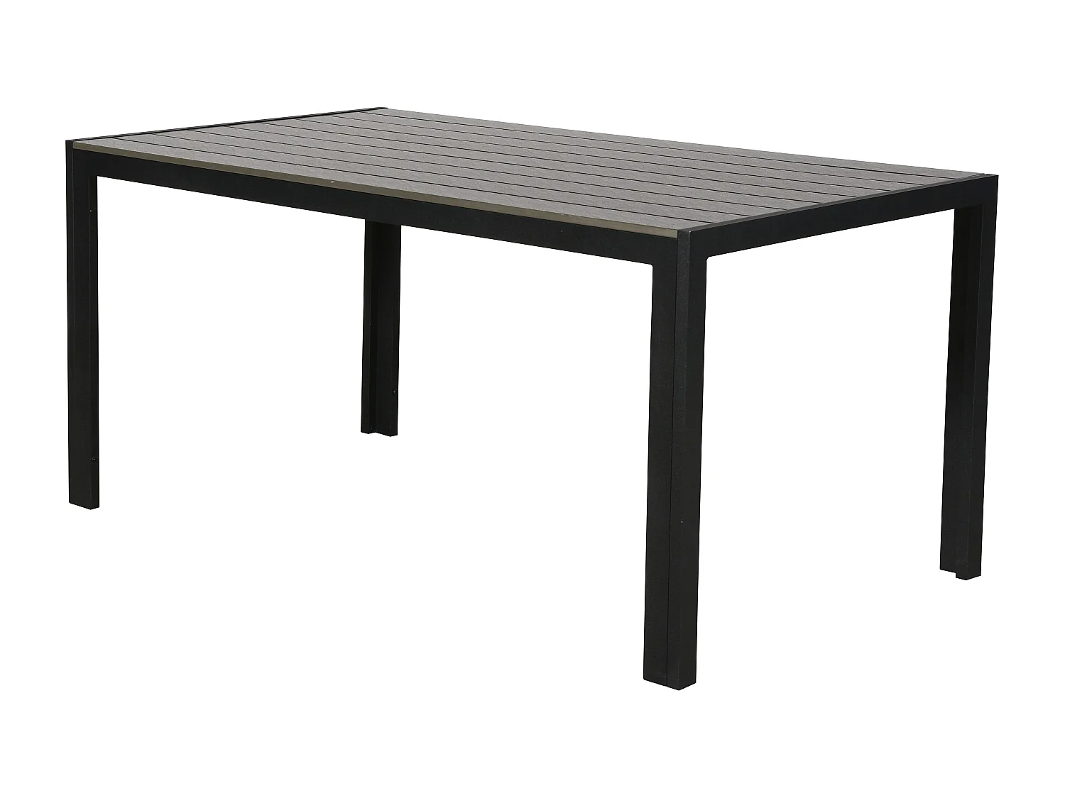 Cirl Table de jardin, 150 cm, noir/gris.