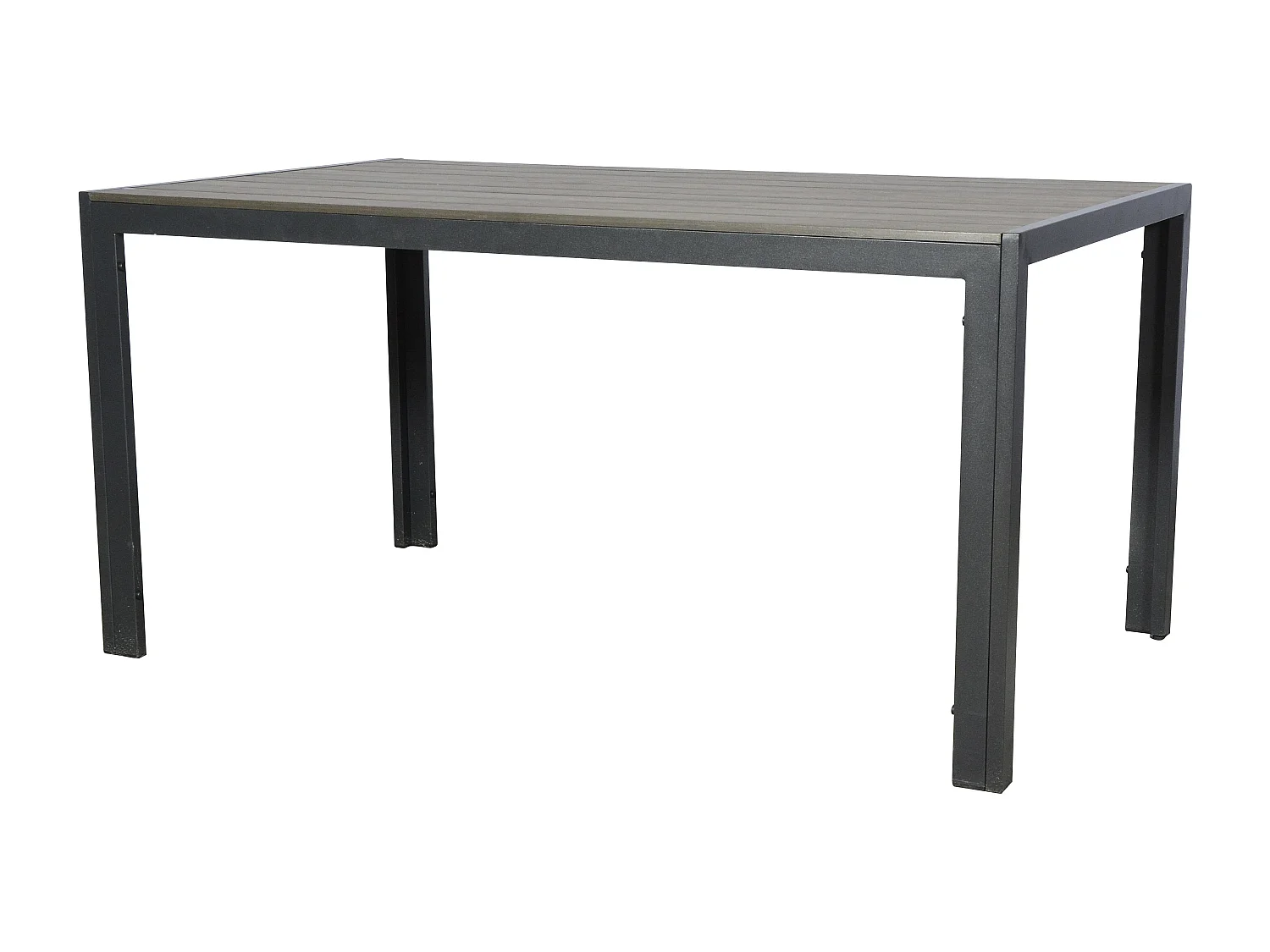 Cirl Table de jardin, 150 cm, noir/gris.