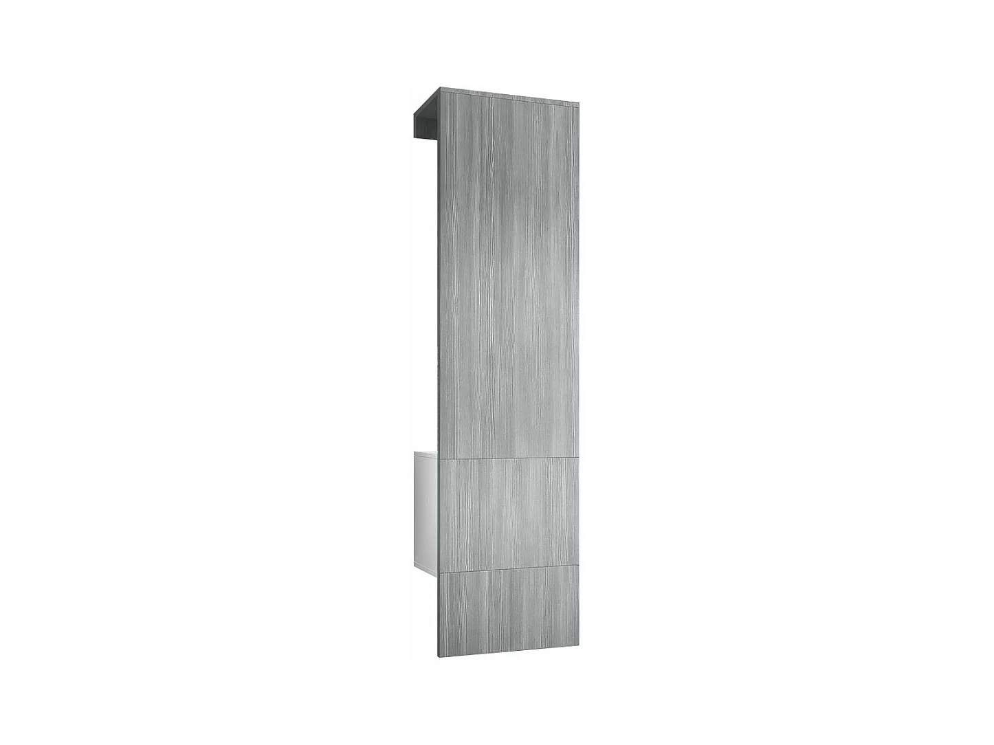 Porte Manteaux Blanc Mat Et Avola-anthracite (LxHxP) : 52 x 193 x 35 cm