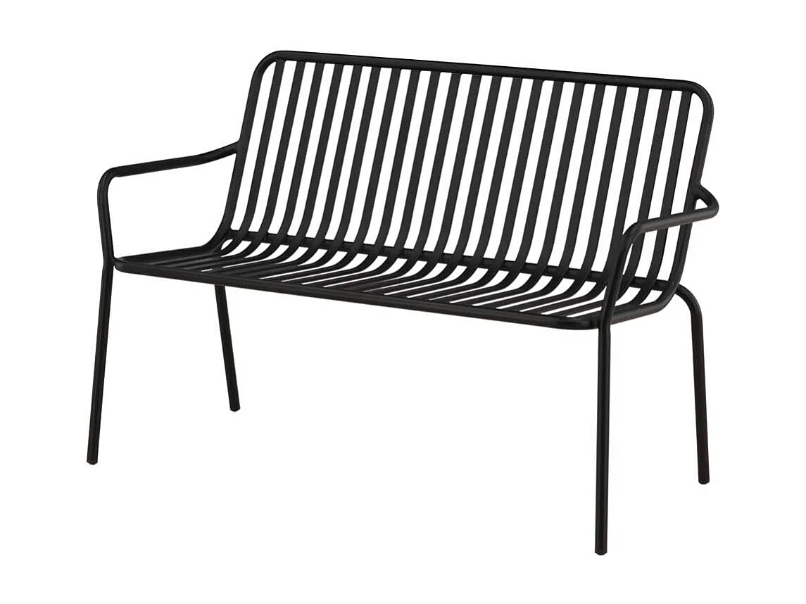 Peking banc de jardin noir.