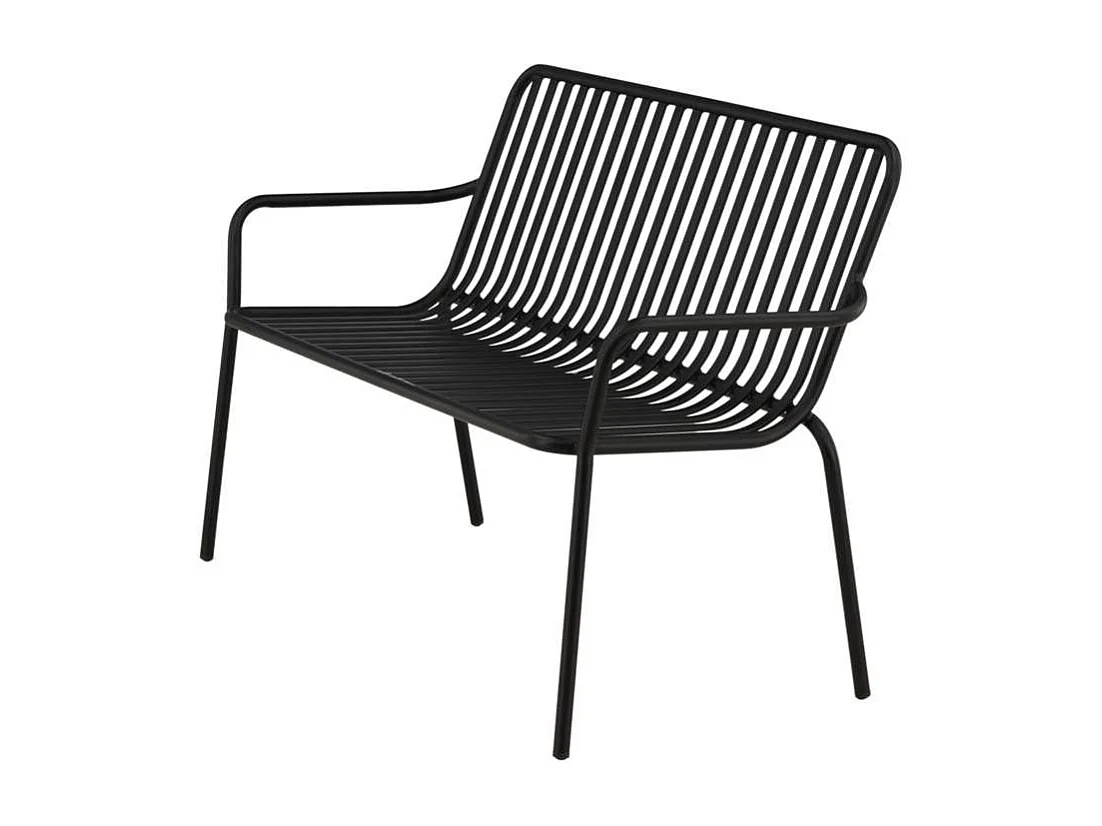 Peking banc de jardin noir.