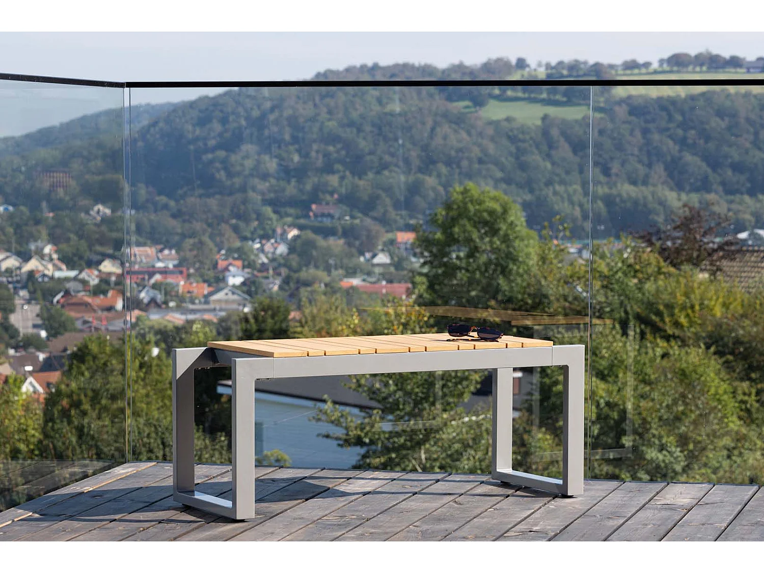 Zenia tuinbank donkergrijs.