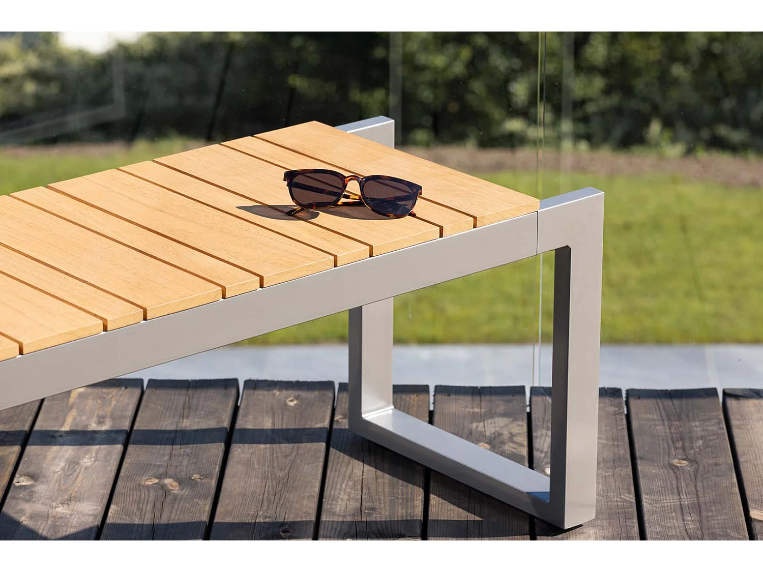 Zenia tuinbank donkergrijs.