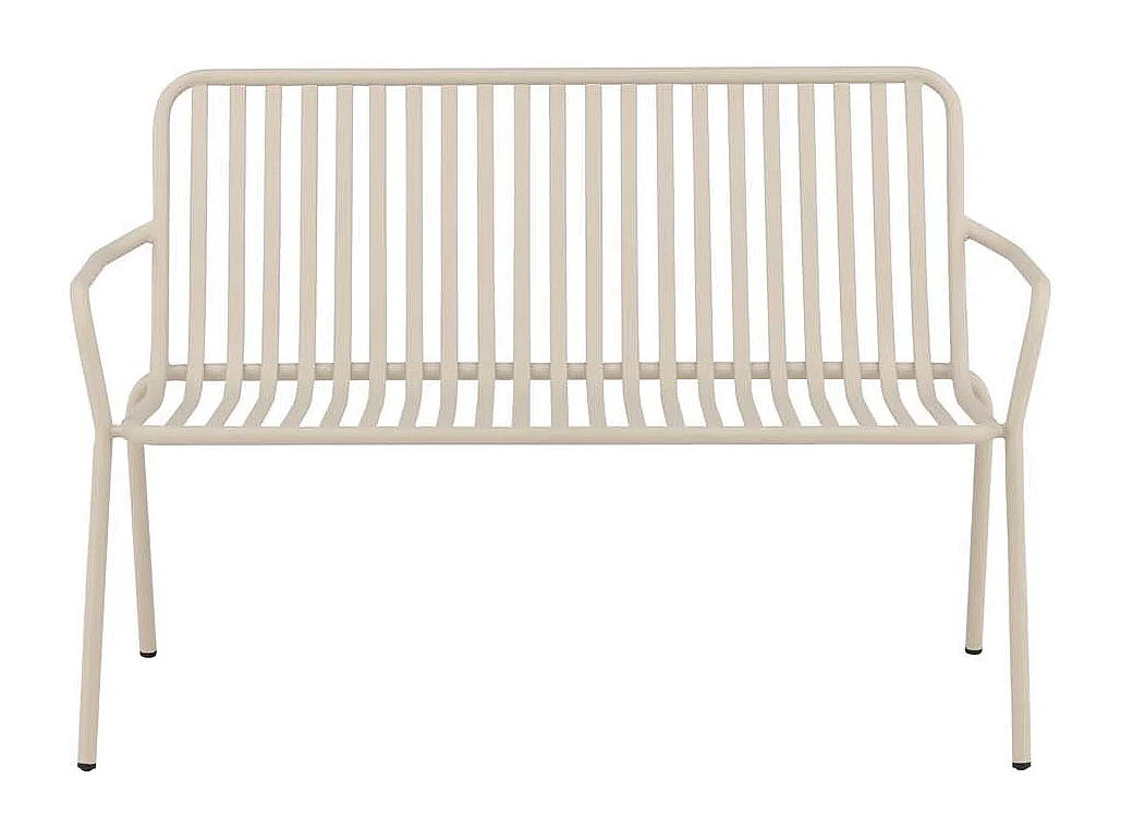 Peking banc de jardin beige.
