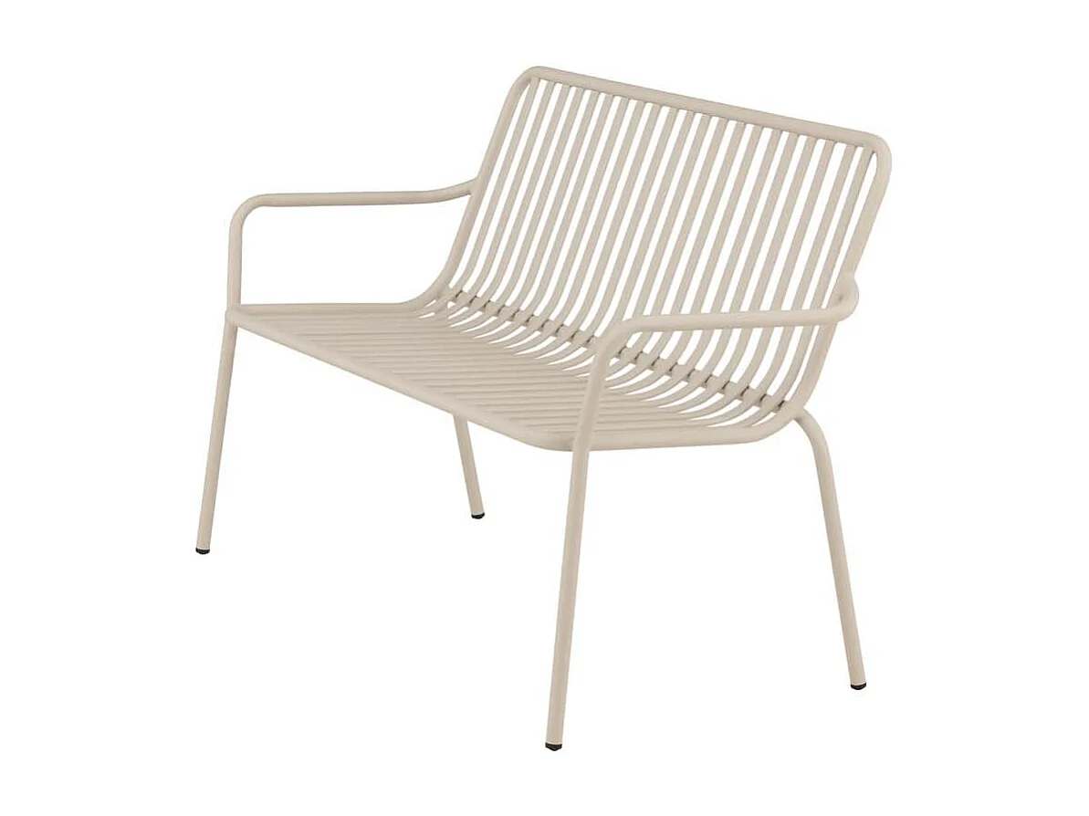 Peking banc de jardin beige.