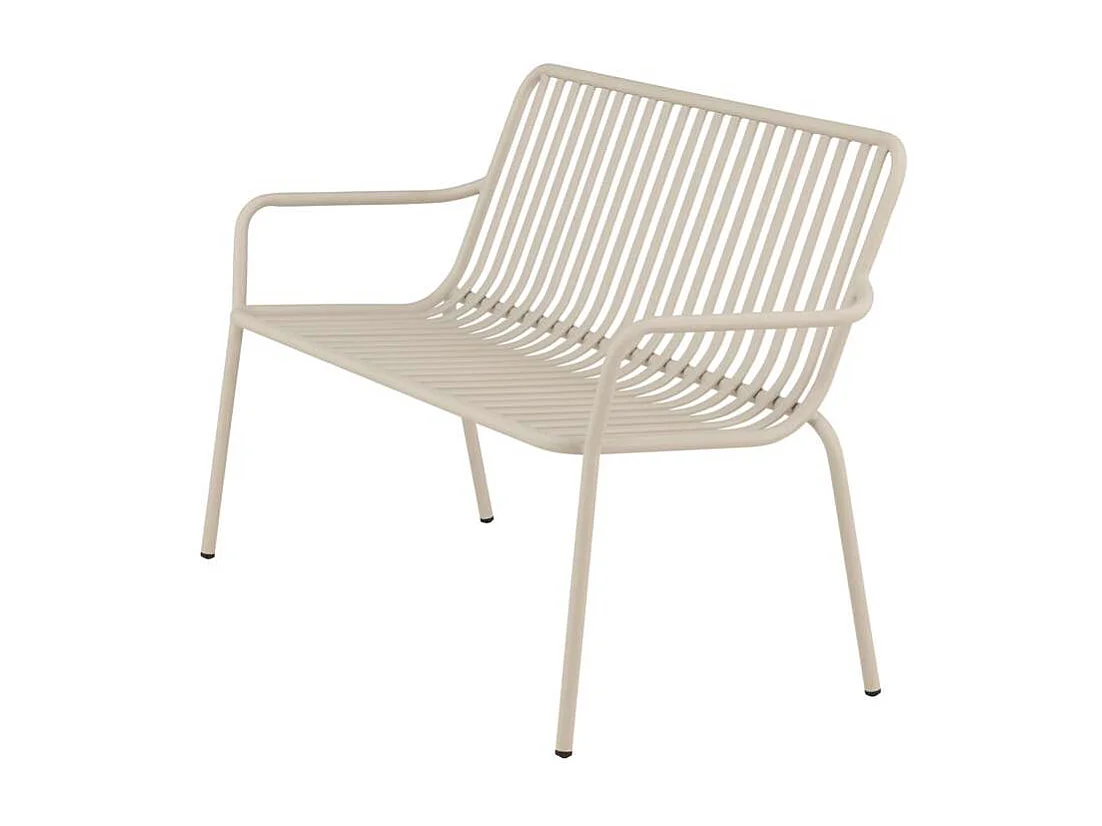 Peking banc de jardin beige.