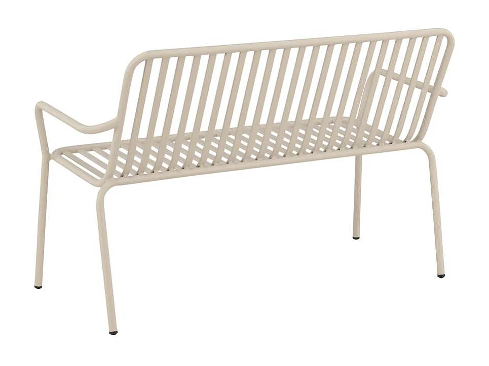 Peking banc de jardin beige.