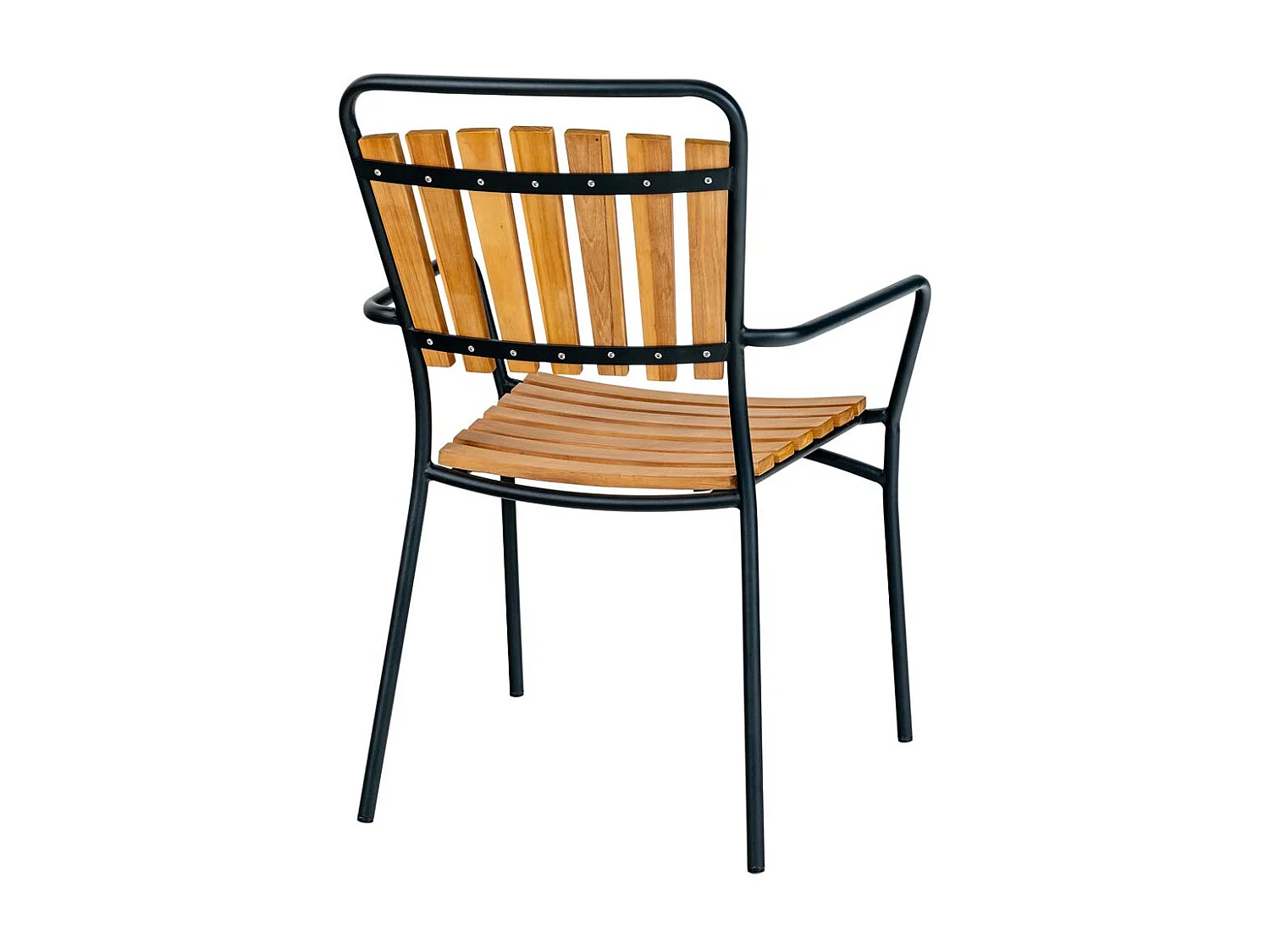 Cleveland chaise de jardin teck,noir.