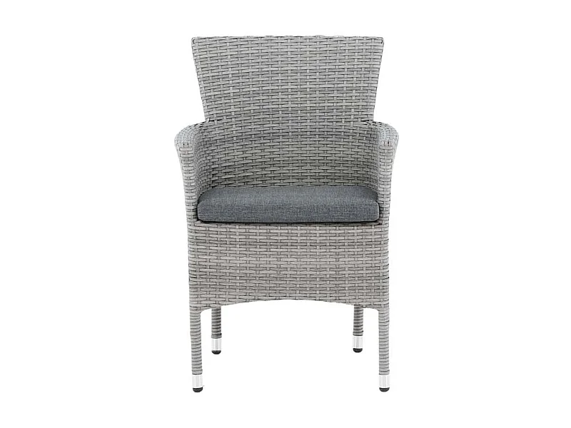 Malina tuinstoel met tuinkussen grijs.